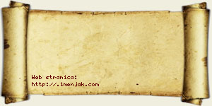 Isidora Bzenić vizit kartica